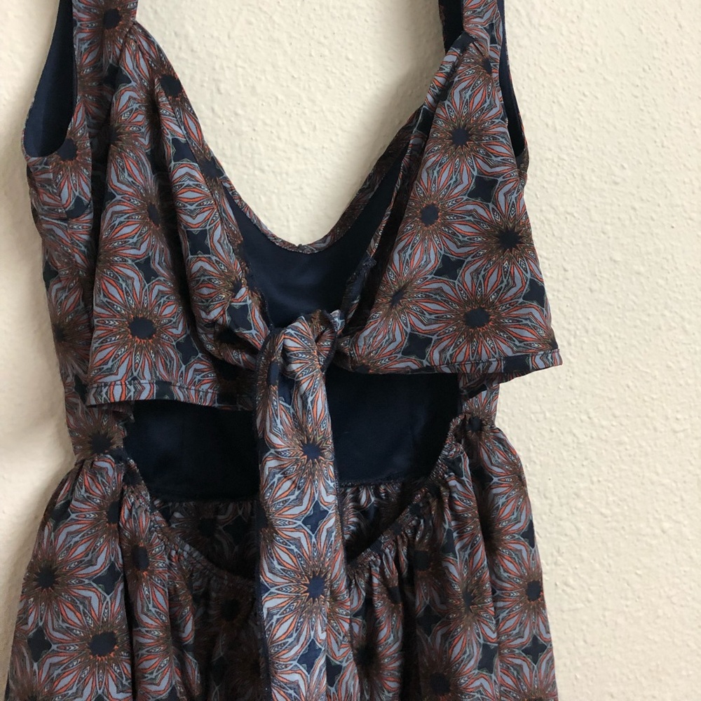 Navy blue floral dress - Picture 4 of 5